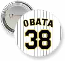 阪神タイガース公式 背番号38 小幡選手のグッズ3点【13,300円相当】 Amazon.co.jp: 阪神タイガース 缶バッジ（背番号） #38 小幡竜平